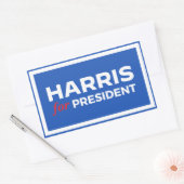 Kamala Harris voor President Rechthoekige Sticker (Envelop)