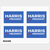 Kamala Harris voor President Rechthoekige Sticker (Vel)