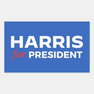Kamala Harris voor President Rechthoekige Sticker