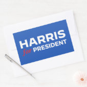 Kamala Harris voor President Rechthoekige Sticker (Envelop)