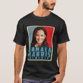 Kamala Harris voor President Retro USA Verkiezinge T-shirt (Voorkant)