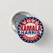 Kamala Harris voor President Ronde Button 3,2 Cm (Voorkant /achterkant)