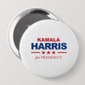 Kamala Harris voor President - Ronde Button 4,0 Cm (Voorkant /achterkant)