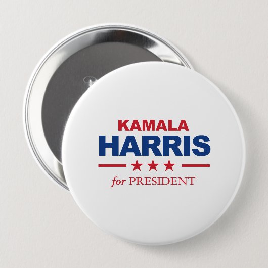 Kamala Harris voor President - Ronde Button 4,0 Cm (Voorkant /achterkant)