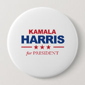 Kamala Harris voor President - Ronde Button 4,0 Cm (Voorkant)