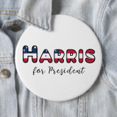 Kamala Harris voor President Ronde Button 6,0 Cm (In situ)