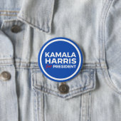 Kamala Harris voor President Ronde Button 7,6 Cm (In situ)