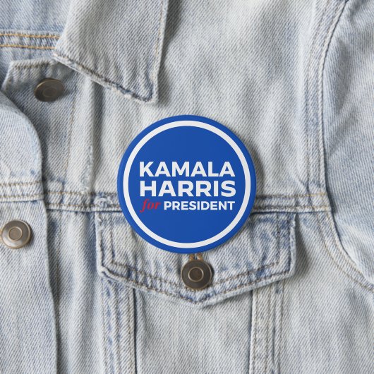 Kamala Harris voor President Ronde Button 7,6 Cm (In situ)