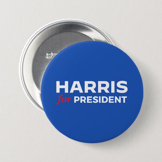 Kamala Harris voor President Ronde Button 7,6 Cm (Voorkant /achterkant)