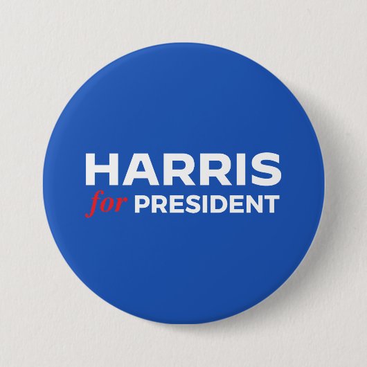 Kamala Harris voor President Ronde Button 7,6 Cm (Voorkant)