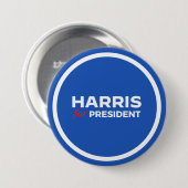 Kamala Harris voor President Ronde Button 7,6 Cm (Voorkant /achterkant)