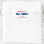 Kamala Harris voor President - Ronde Sticker (Tas)