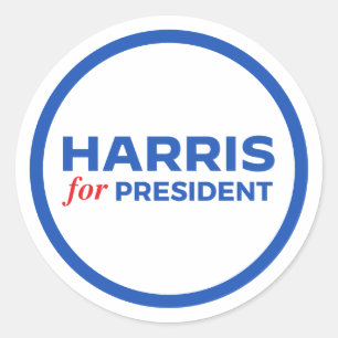 Kamala Harris voor President Ronde Sticker