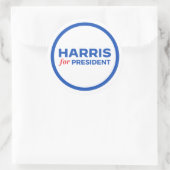 Kamala Harris voor President Ronde Sticker (Tas)