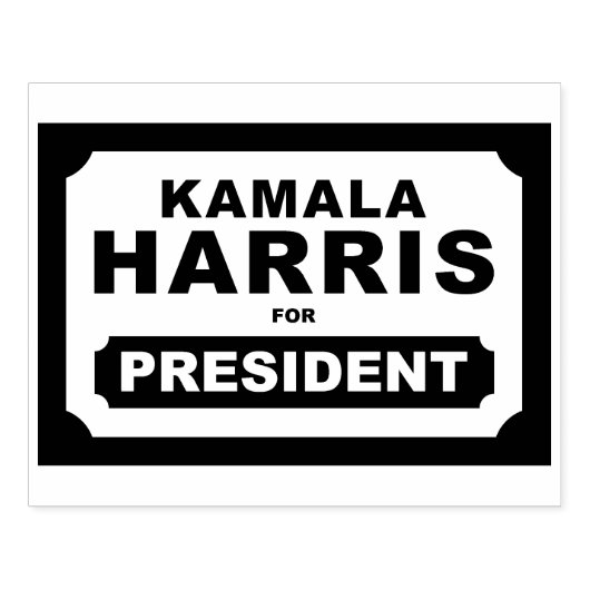 KAMALA HARRIS VOOR PRESIDENT! RUBBERSTEMPEL (Afrduk)