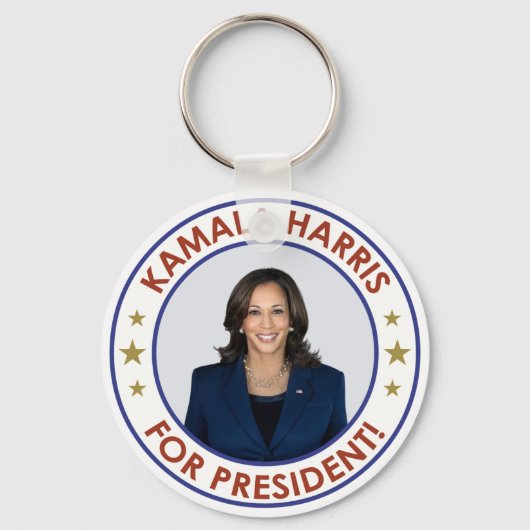 KAMALA HARRIS VOOR PRESIDENT! SLEUTELHANGER (Voorkant)