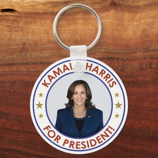 KAMALA HARRIS VOOR PRESIDENT! SLEUTELHANGER (Achterkant)