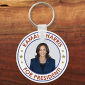 KAMALA HARRIS VOOR PRESIDENT! SLEUTELHANGER (Voorkant)