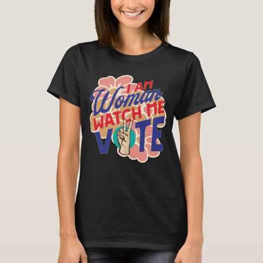 Kamala Harris voor President Stem 2024 Tim Walz T-shirt (Voorkant)