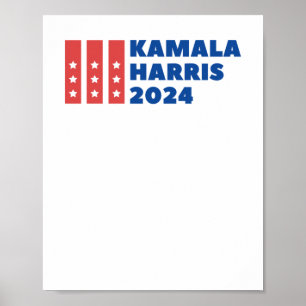 Kamala Harris voor President - Stem Blue Election  Poster