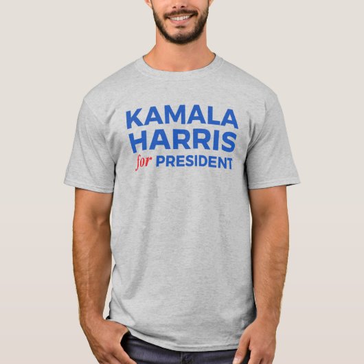 Kamala Harris voor President T-shirt (Voorkant)