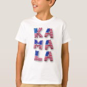 Kamala Harris voor President US Flag Balloon Lette T-shirt (Voorkant)