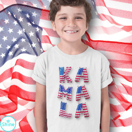 Kamala Harris voor President US Flag Balloon Lette T-shirt