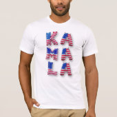 Kamala Harris voor President US Flag Balloon Lette T-shirt (Voorkant)