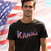 Kamala Harris voor President US Flag Balloon Lette Tri-Blend Shirt