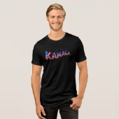 Kamala Harris voor President US Flag Balloon Lette Tri-Blend Shirt (Voorkant volledig)