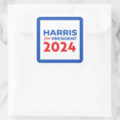 Kamala Harris voor President Vierkante Sticker (Tas)