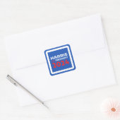 Kamala Harris voor President Vierkante Sticker (Envelop)