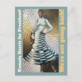 Kamala Harris voor President! We gaan niet terug! Briefkaart (Voorkant)