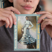 Kamala Harris voor President! We gaan niet terug! Briefkaart