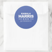Kamala Harris voor President - wit - Ronde Sticker (Tas)