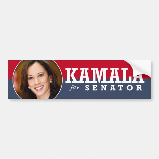 KAMALA HARRIS VOOR SENATOR BUMPERSTICKER (Voorkant)