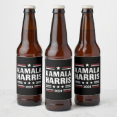 Kamala Harris voor The People 2024 President Bier Etiket (Flessen)