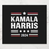 Kamala Harris voor The People 2024 President Bier Etiket (Enkel label)