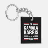 Kamala Harris voor The People 2024 President Sleutelhanger (Voorkant Links)