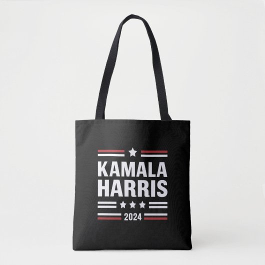 Kamala Harris voor The People 2024 President Tote Bag (Voorkant)