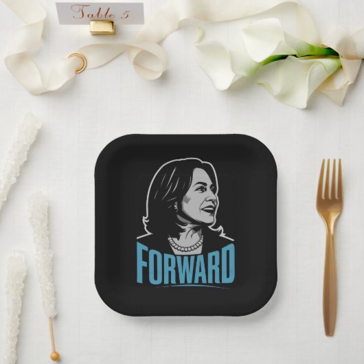 Kamala Harris Vooruit Papieren Bordje (Huwelijk)