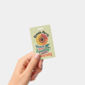 Kamala Harris Vrede Liefde Gelijkheid Hoop Diversi Badge (Handheld)