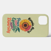 Kamala Harris Vrede Liefde Gelijkheid Hoop Diversi Case-Mate iPhone Case (Achterkant (horizontaal))