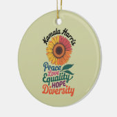 Kamala Harris Vrede Liefde Gelijkheid Hoop Diversi Keramisch Ornament (Links)
