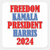 Kamala Harris Vrijheidsplein sticker 2024 (Voorkant)