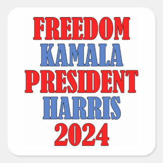 Kamala Harris Vrijheidsplein sticker 2024