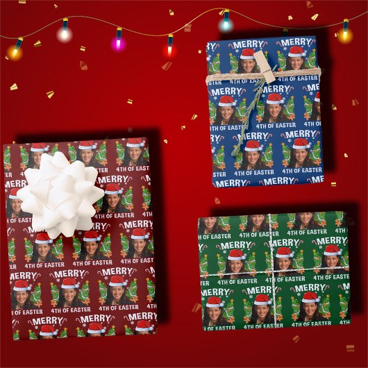 Kamala Harris vrolijk 4e van Pasen Inpakpapier Vel