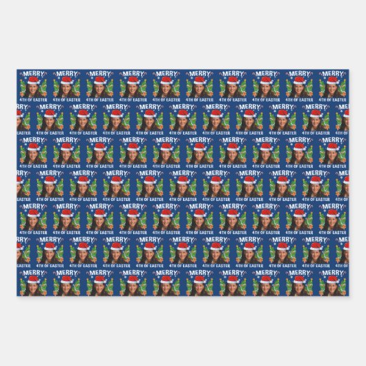 Kamala Harris vrolijk 4e van Pasen Inpakpapier Vel (Voorkant 2)