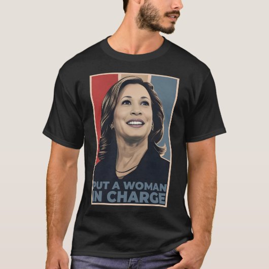 Kamala Harris vrouw voor presidentschap T-shirt (Voorkant)
