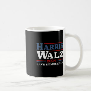 Kamala Harris Waltz 2024 Verkiezingen redden democ Koffiemok